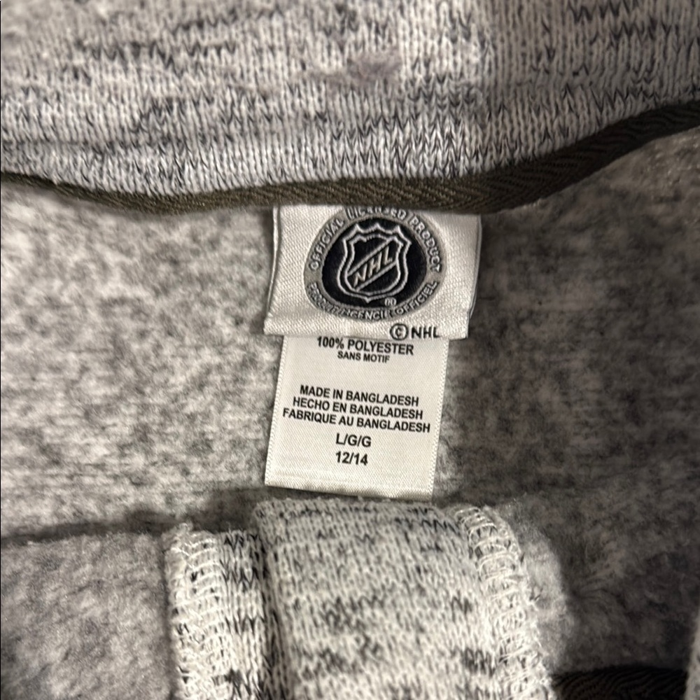 NHL Gray Boston Bruins Sweatshirt with Mock Neck - Picture 2 of 2